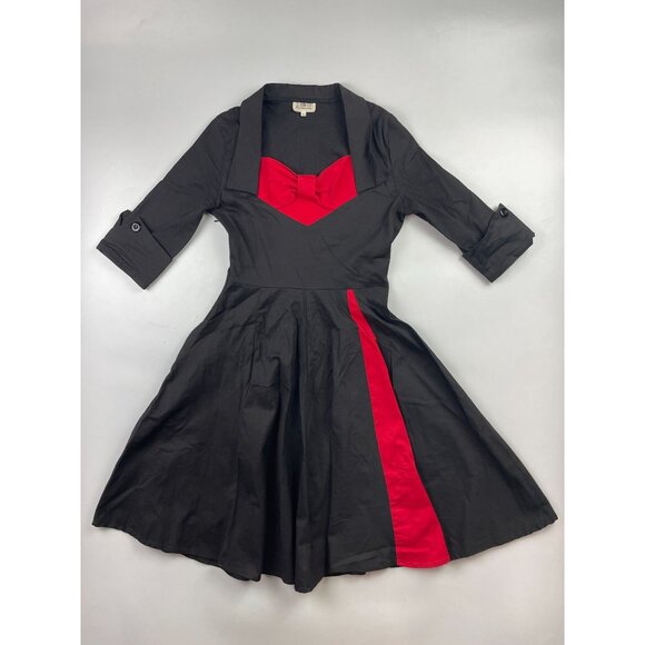 Elegance Muse Women's M Black and Red Dress - Picture 1 of 3